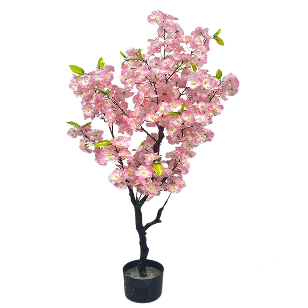 Kunstmatige Kersenbloesemboom 150 cm in Pot – Realistische Sakura Kunstboom voor Binnen, Woonkamer & Kantoor Decoratie