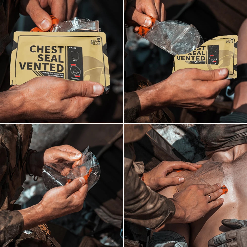 Tactische Ventilatie Borstseal voor Traumazorg – Pneumothorax Eerste Hulp