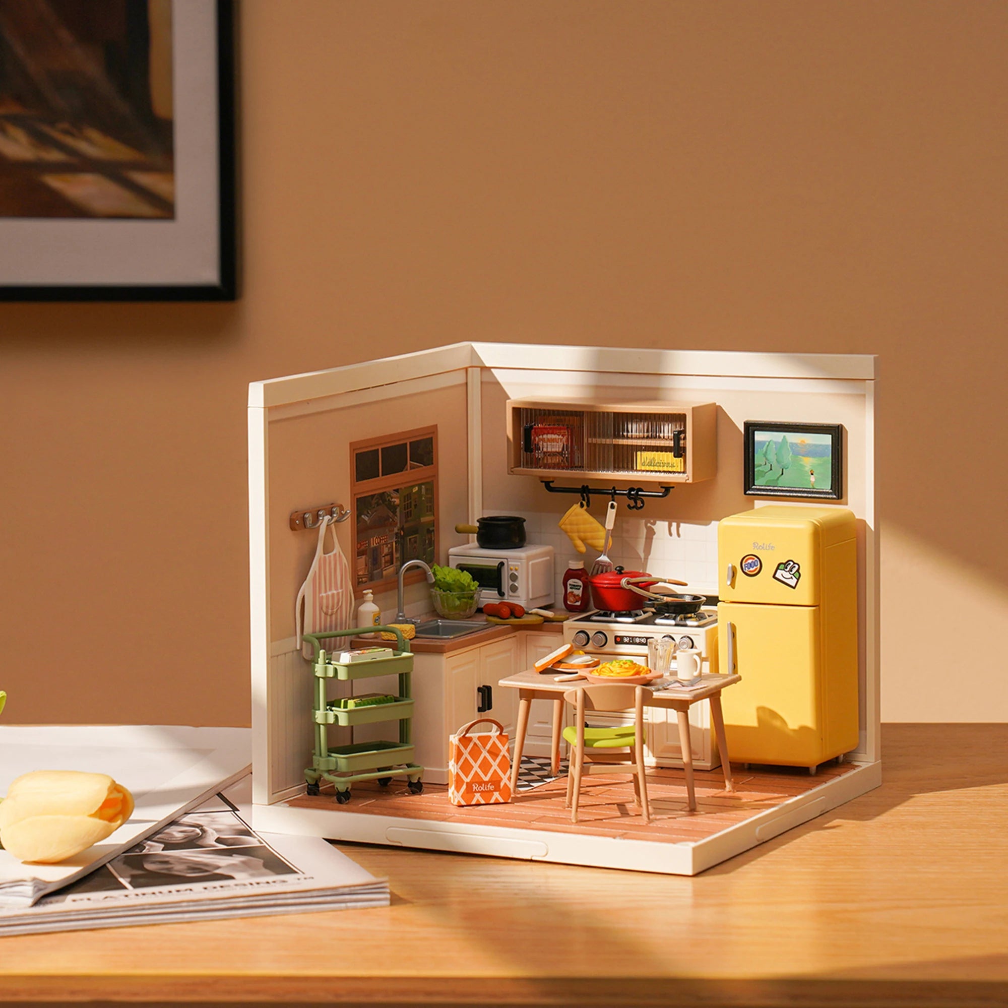 3D Puzzel Super Store – DIY Miniatuur Happy Meals Modelbouw Set voor Tieners en Volwassenen