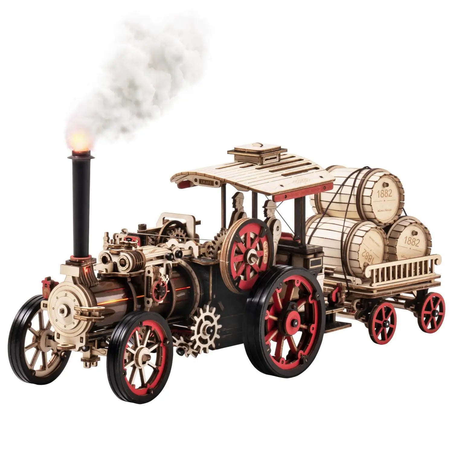 3D Houten Tractor Puzzel voor Volwassenen – Bouwpakket Elektrische Stoommachine Model – Educatief Hobby Speelgoed