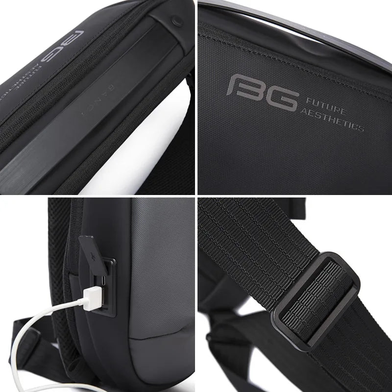 Anti‑Diefstal Crossbody Tas voor Heren – Waterdichte Sling Bag & Multifunctionele Schoudertas voor Reizen, Werk en Dagelijks Gebruik