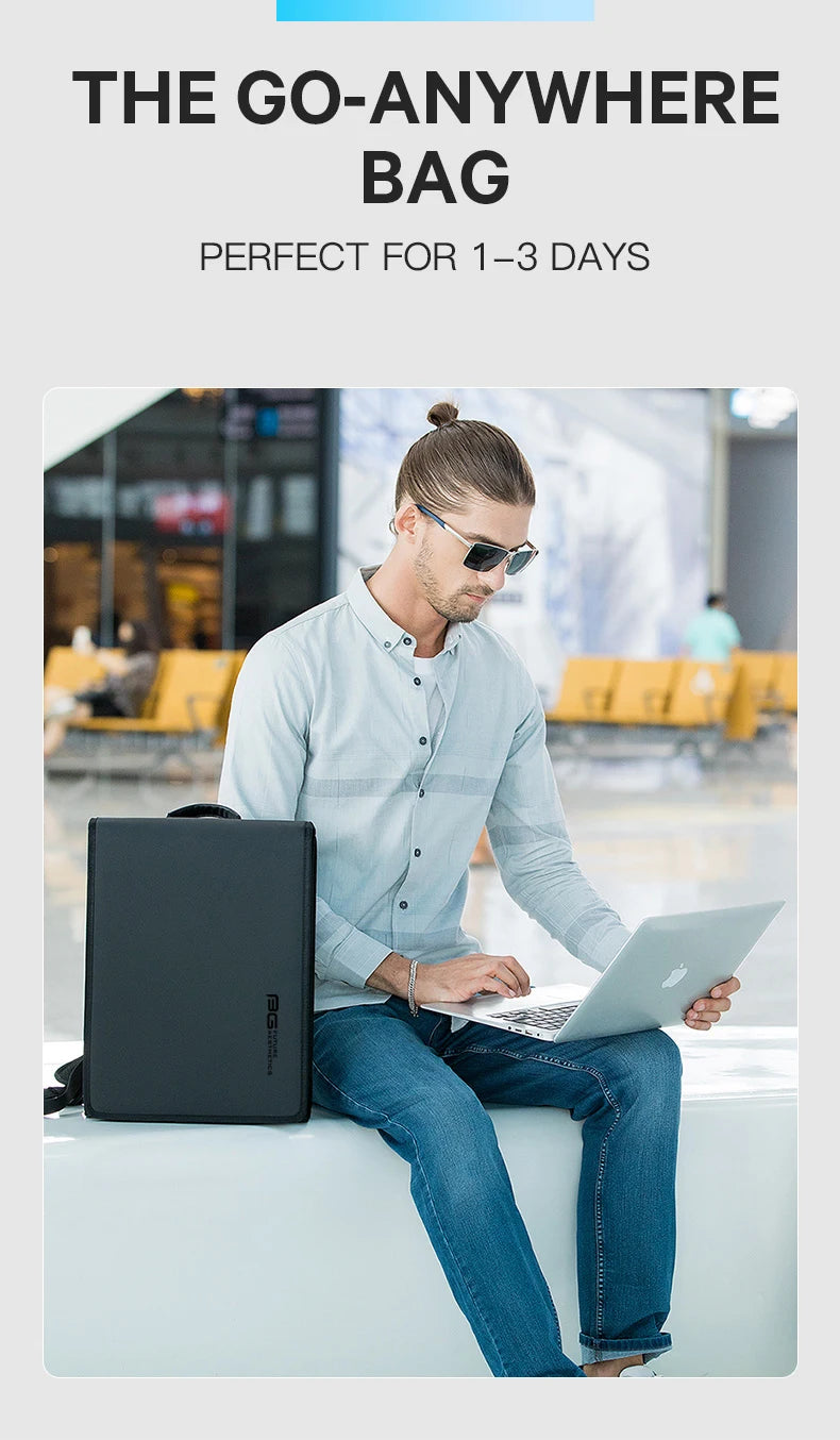 Waterdichte Rugzak 14″ Met Laptopvak – Stevige Reistas Voor School, Werk & City Gebruik