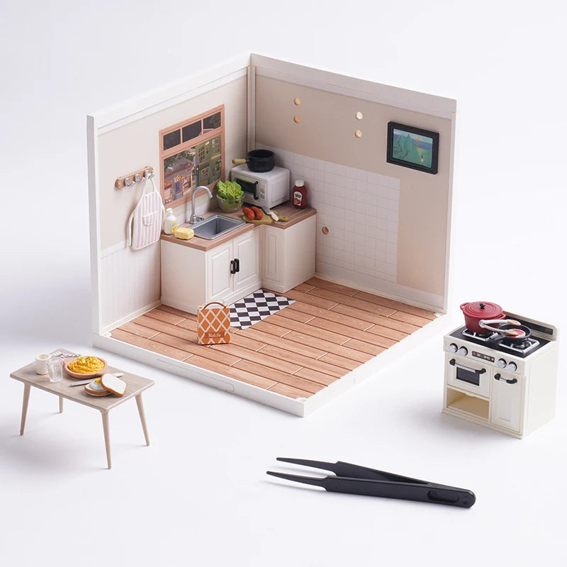 3D Puzzel Super Store – DIY Miniatuur Happy Meals Modelbouw Set voor Tieners en Volwassenen