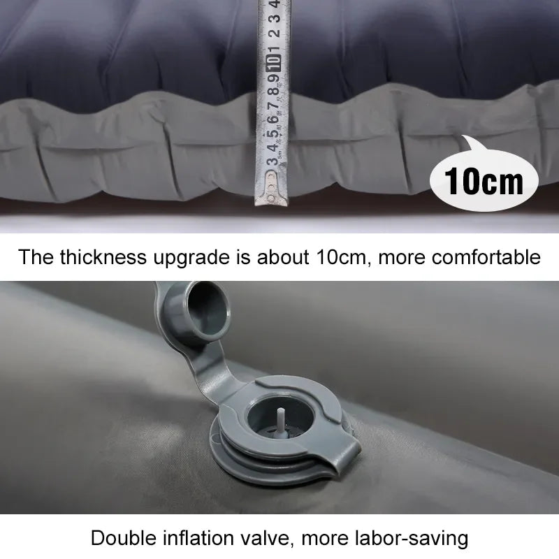 Ultralichte Zelfopblazende Campingmat – Comfortabel Luchtbed voor Backpacken, Wandelen & Outdoor