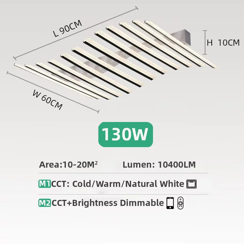Dimbare LED Plafondlamp Golfvorm – Moderne Design Plafondlamp met Afstandsbediening & 3 Lichtkleuren