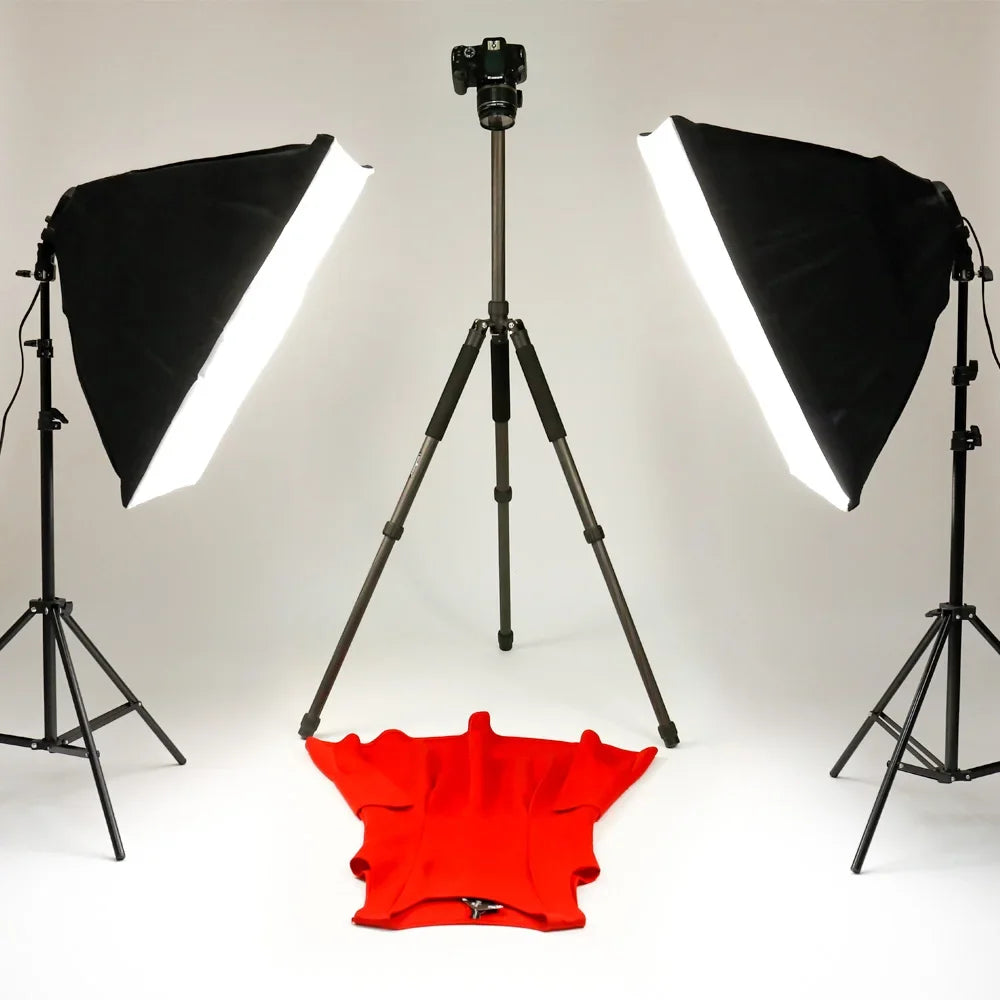 Professionele Fotostudio Softbox Set 2x 50x70 cm LED met Verstelbaar Statief – Studioverlichting voor Fotografie en Video