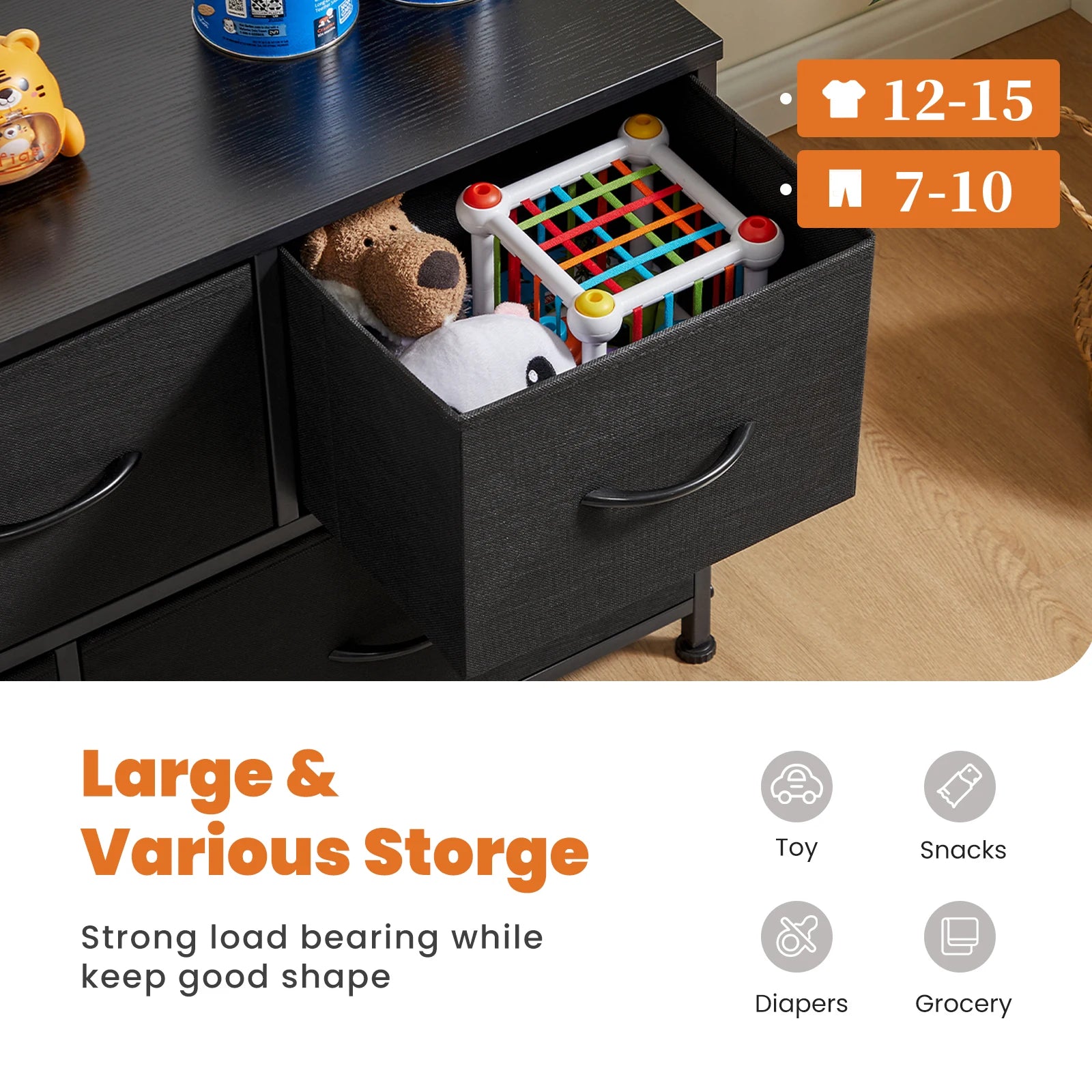 Ruime 5‑lade Schoenenkast en TV‑Meubel – Multifunctionele Opbergkast voor Woonkamer & Hal – Schoenenrek, Kleding & Accessoires Organizer