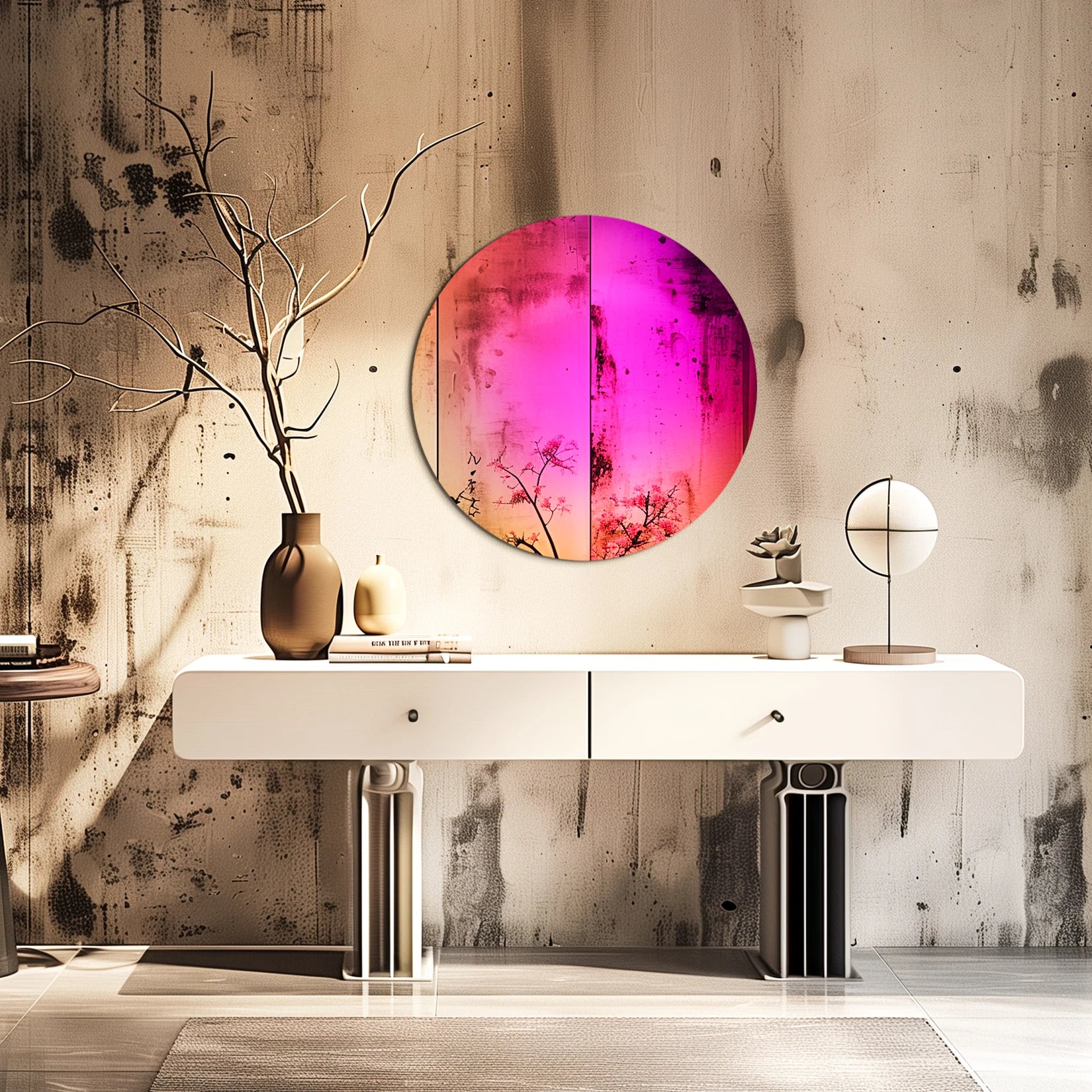 Iriserende Ronde Wandspiegel Regenboog Glas – Moderne Decoratieve Spiegel