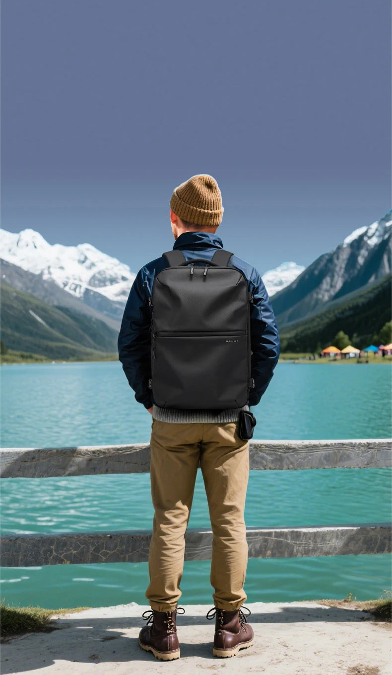 Anti‑Diefstal Laptop Rugzak 15.6 Inch – Waterdichte Reis & Business Backpack met Vacuum Compressie en Schoenenvak
