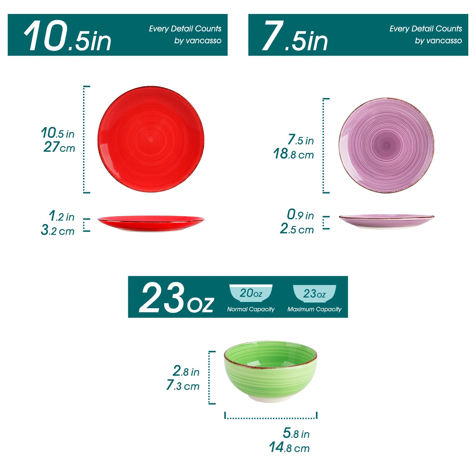 Keramisch Servies Set 12/24/48-delig – Luxe Porselein Serviesset met Handgeschilderd Spiraal Design – Vaatwasser- & Magnetronbestendig