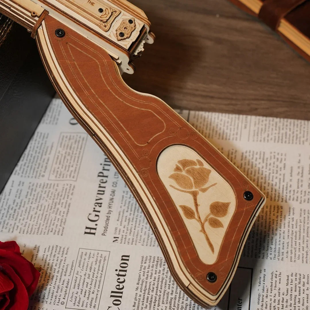 3D Houten Puzzel Pistool Bouwset – DIY Model Kit
