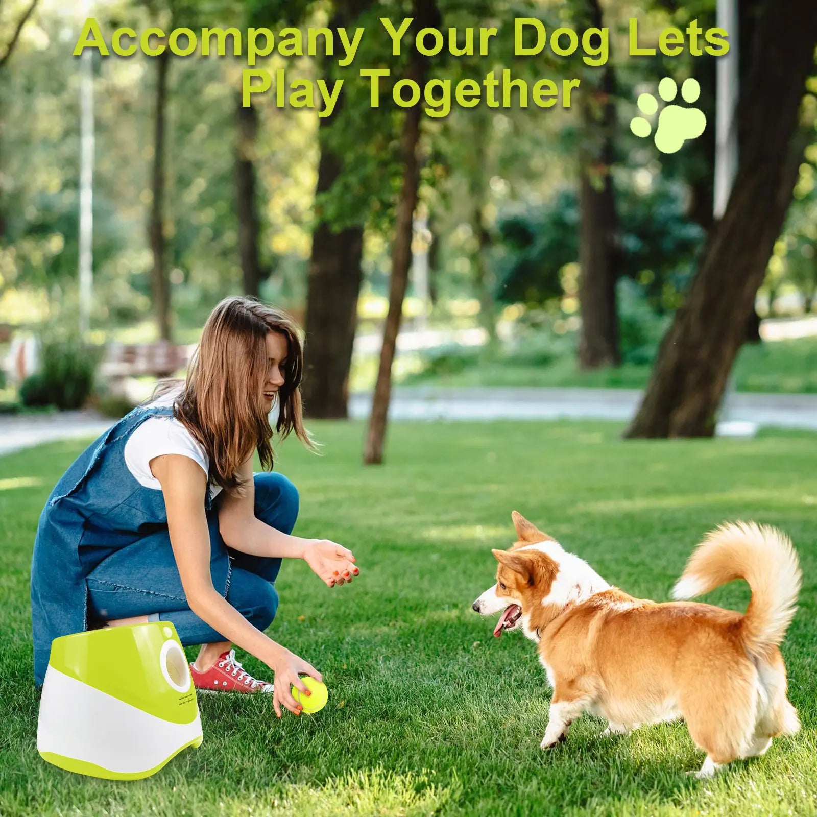 Automatische Ballenwerper voor Honden – Interactief Hondenspeelgoed met 3 Ballen – Oplaadbare Tennis Launcher
