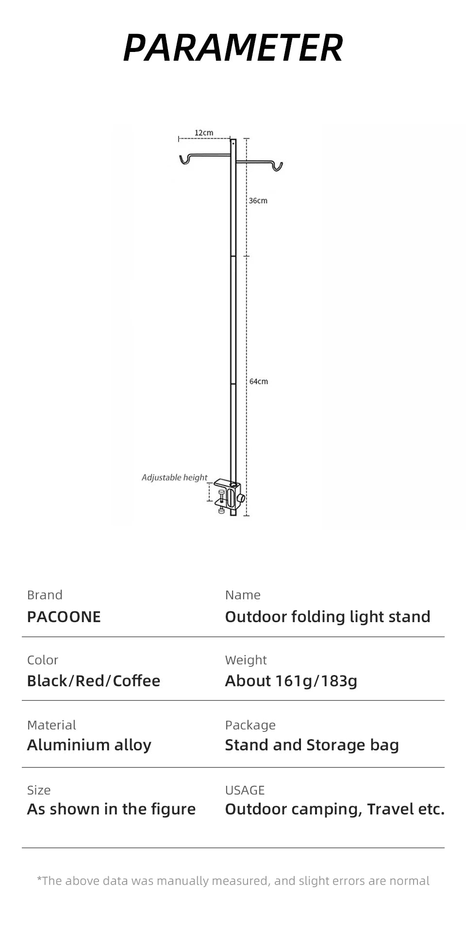 Camping Lantaarnstandaard Tafelmodel – Draagbare Lantaarn Houder voor Camping en Outdoor
