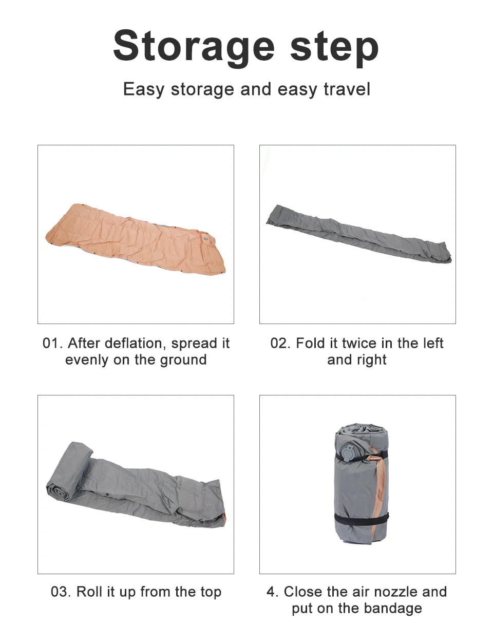 Ultralichte Zelfopblazende Slaapmat – Comfortabele Campingmatras voor Outdoor & Reizen
