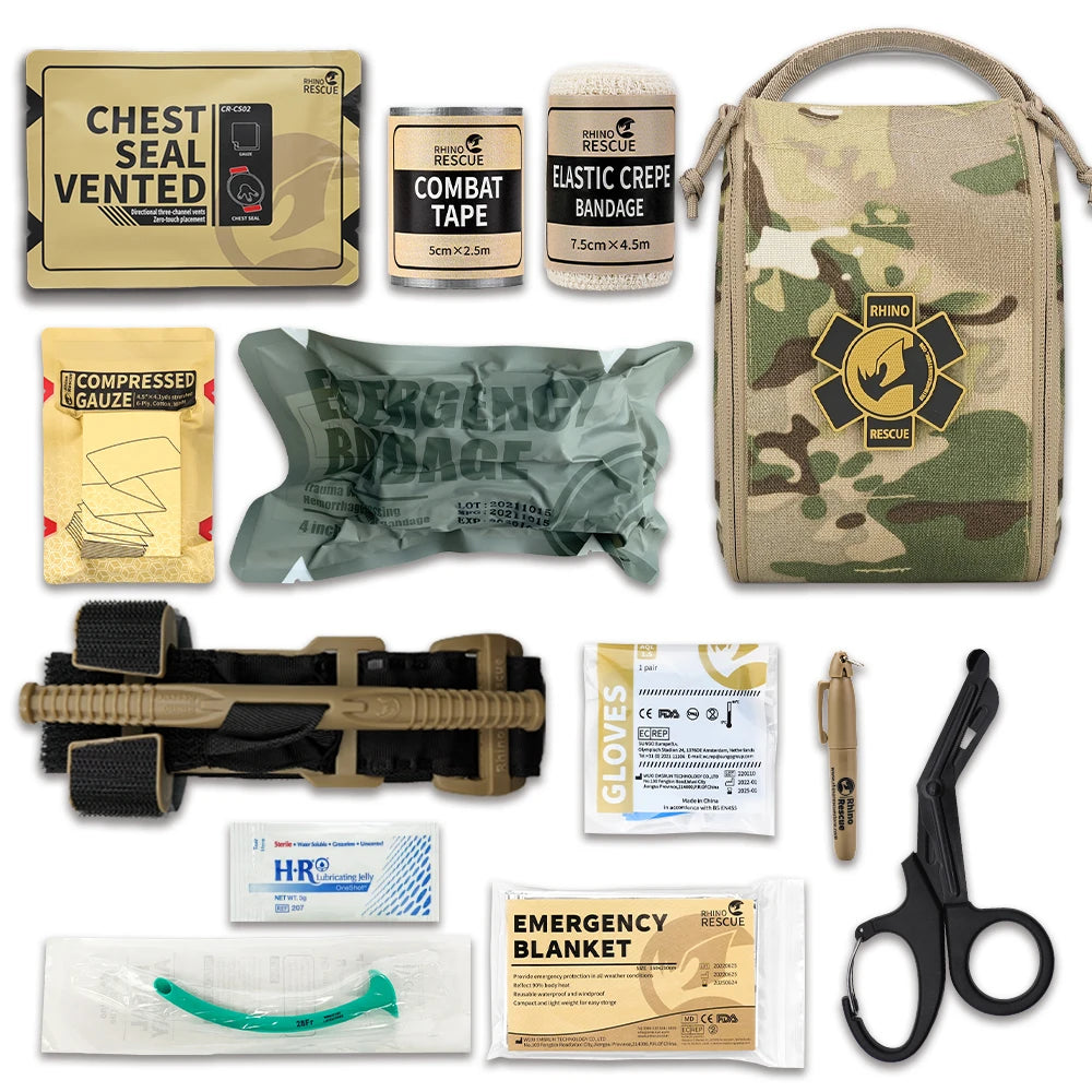 Tactische Outdoor IFAK EHBO‑Kit – Molle Eerste Hulp Set