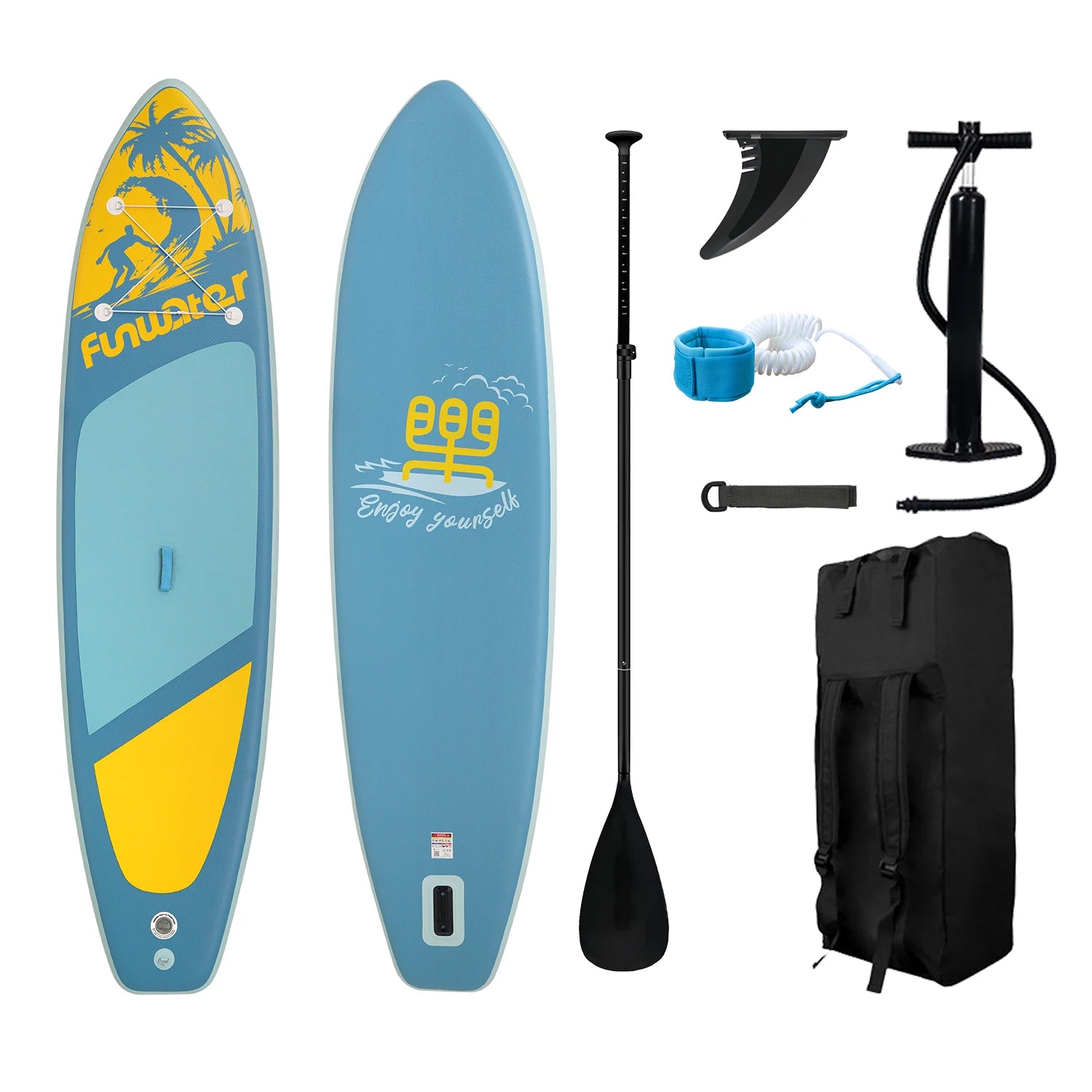 Opblaasbaar SUP Board Set – Stand Up Paddle Board met Accessoires – 350 cm – Complete Paddle Board voor Beginners & Gevorderden