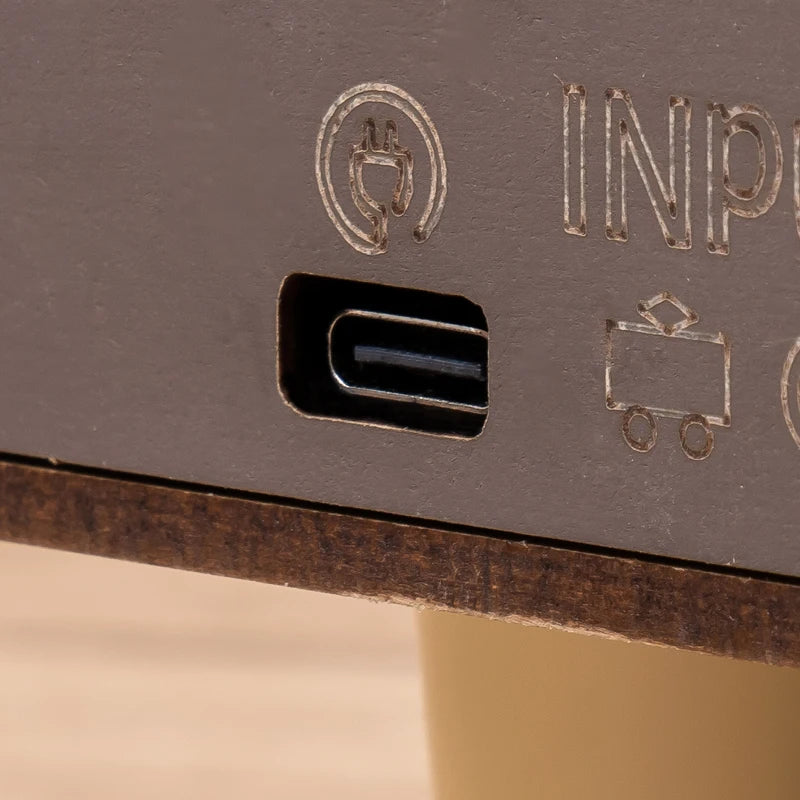 3D Houten Muziekdoos Reuzenrad met Licht – Sunset Carnival Nachtlampje en Decoratie – USB Oplaadbaar voor Woonkamer en Slaapkamer