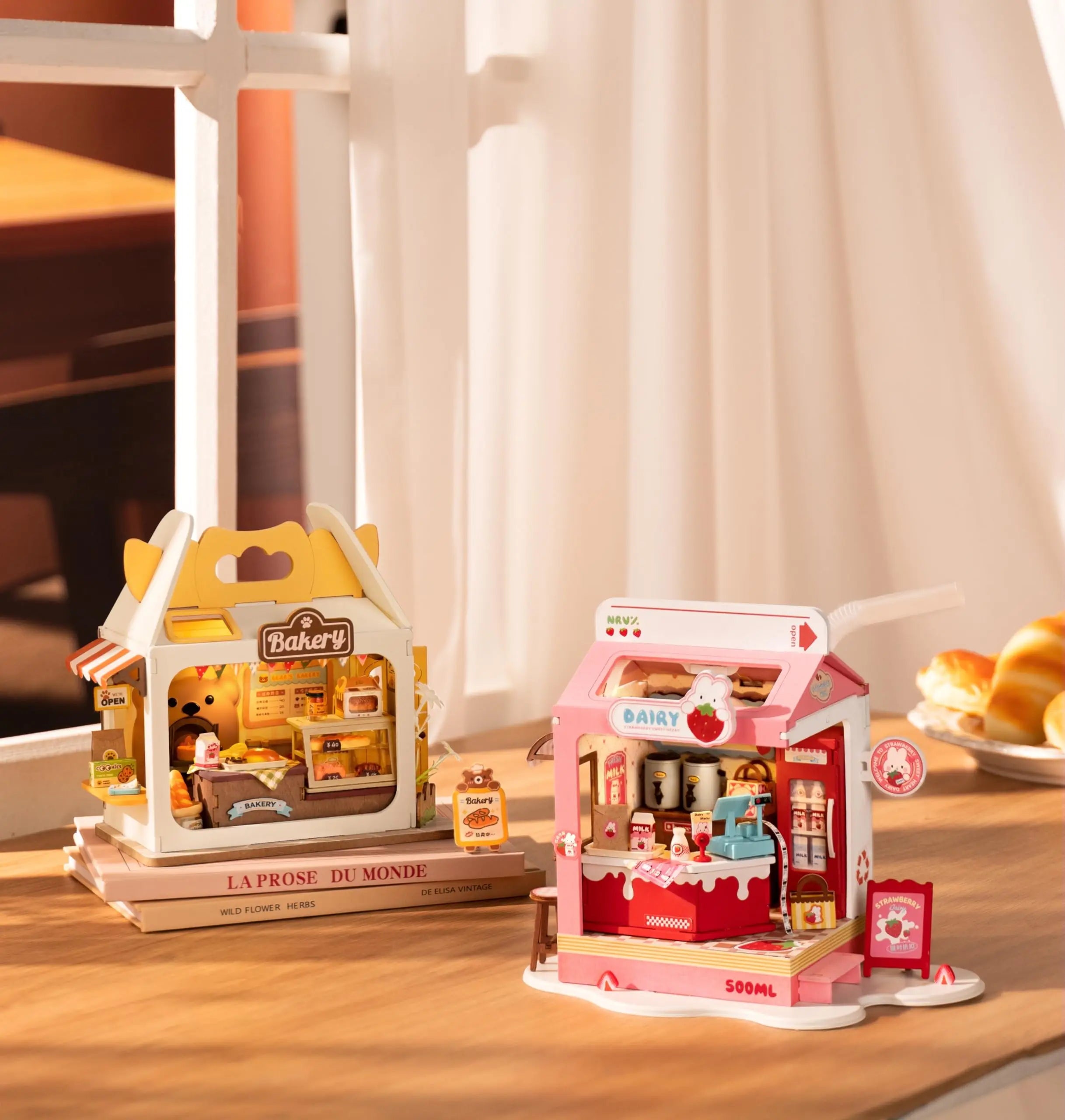 DIY Miniatuur Huis Kit – Food Box Creatief Bouwpakket voor Kinderen en Hobbyisten – Houten Miniatuur Poppenhuis 1:24