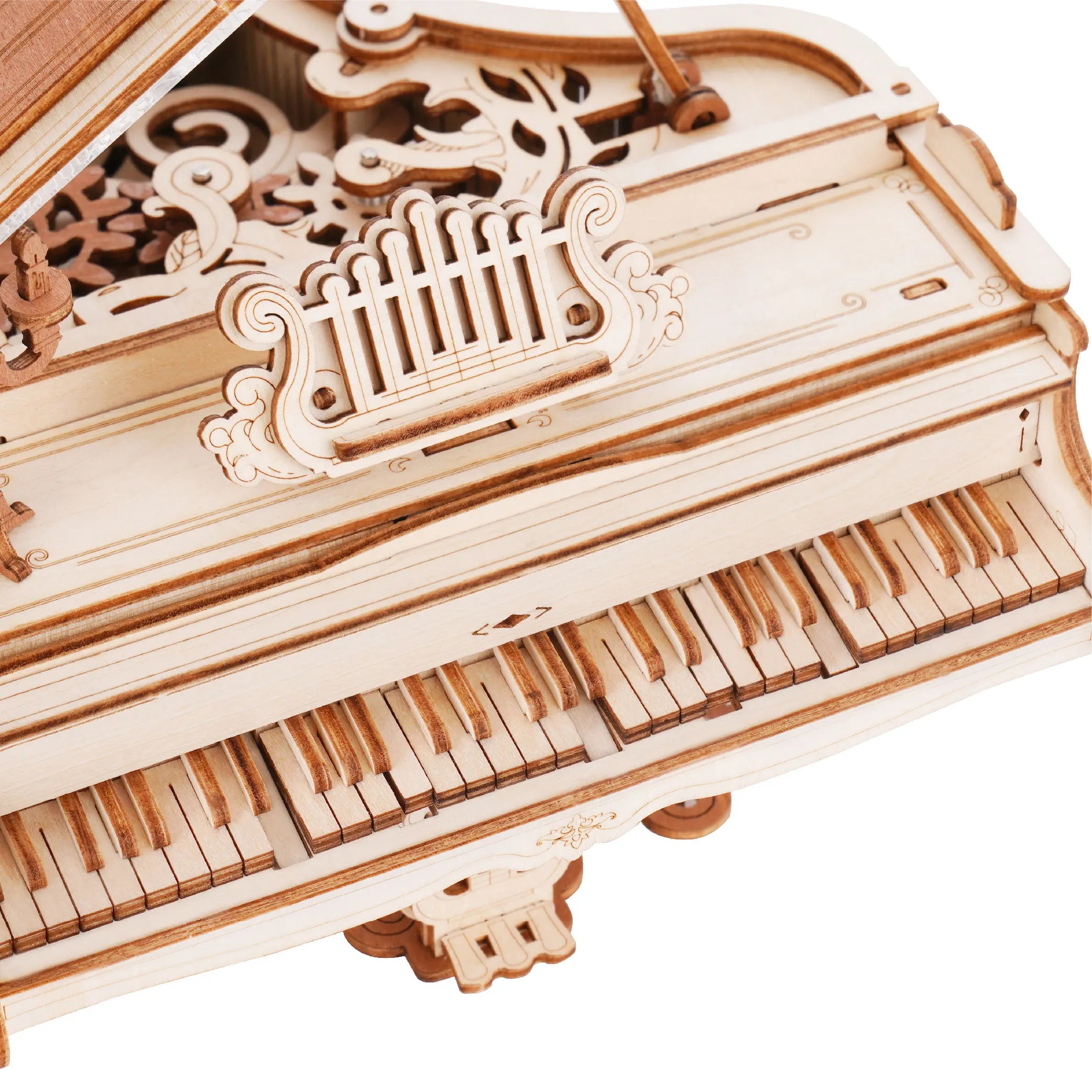 3D Houten Muziekdoos Reuzenrad met Licht – Sunset Carnival Nachtlampje en Decoratie – USB Oplaadbaar voor Woonkamer en Slaapkamer
