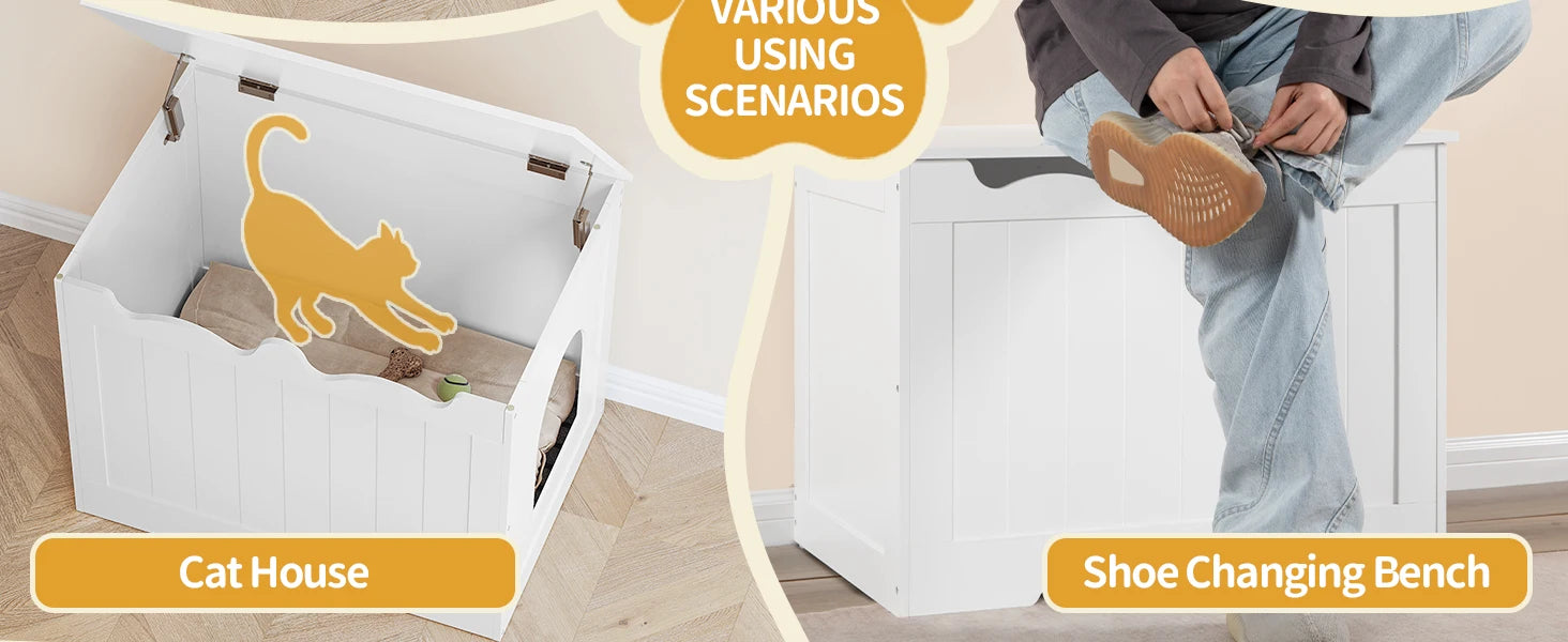 Verborgen kattenbak kast – multifunctioneel kattenmeubel voor huis en interieur