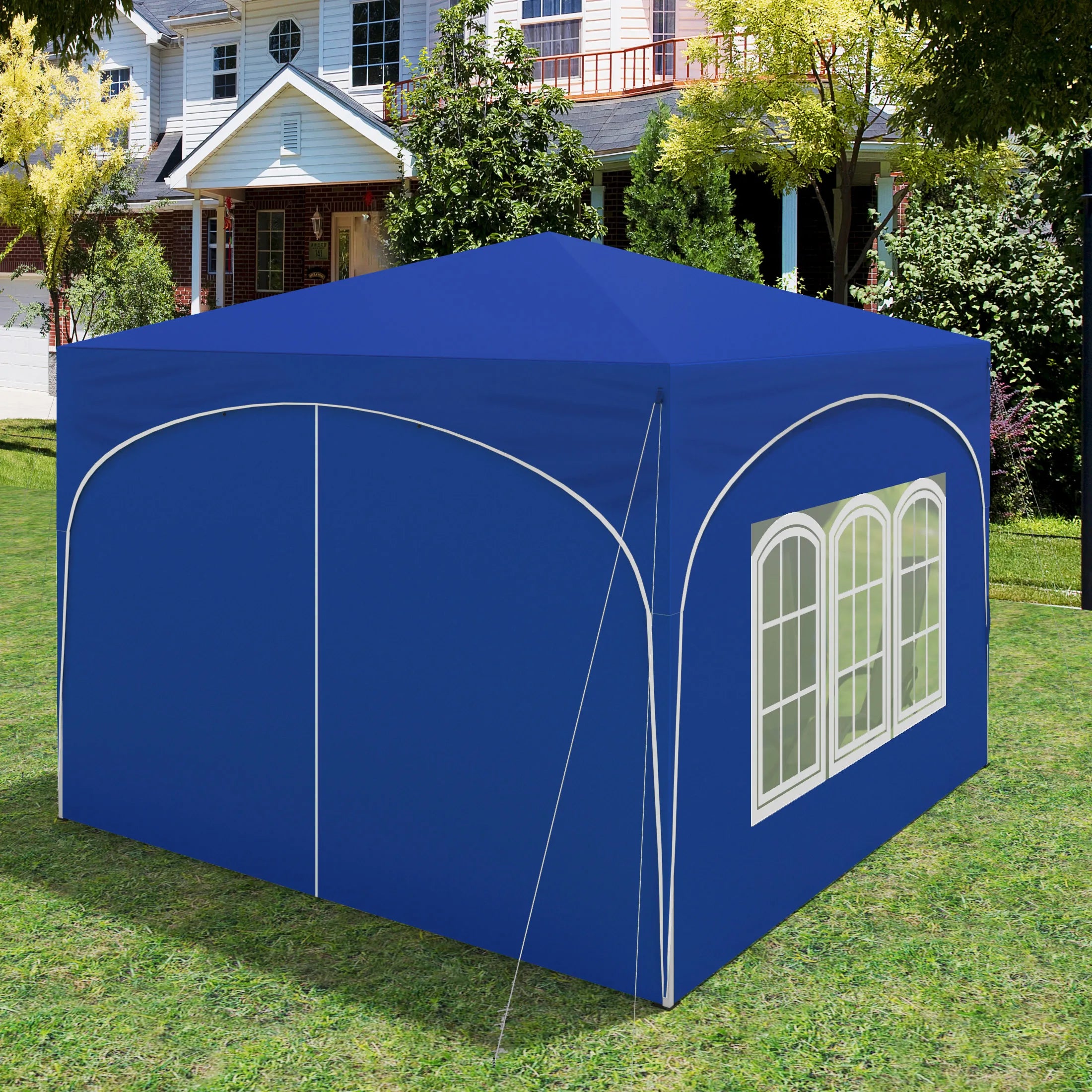 Opvouwbare Partytent 3x3 m Waterafstotend – Pop-up Tuintent met 4 Zijwanden, UV50+ Bescherming & Draagtas