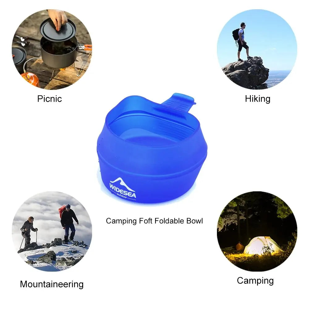 Opvouwbare Campingbeker 250 ml TPE Met Handvat – Draagbare Outdoor Mok