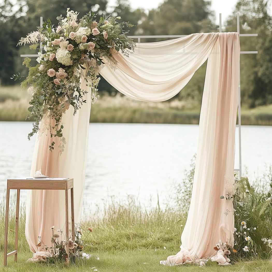 Vierkante Witte Trouwboog Metaal 236x236 cm – Wedding Arch voor Ceremonie, Ballonnen en Bloemen Decoratie – Stevige Feestboog Binnen & Buiten