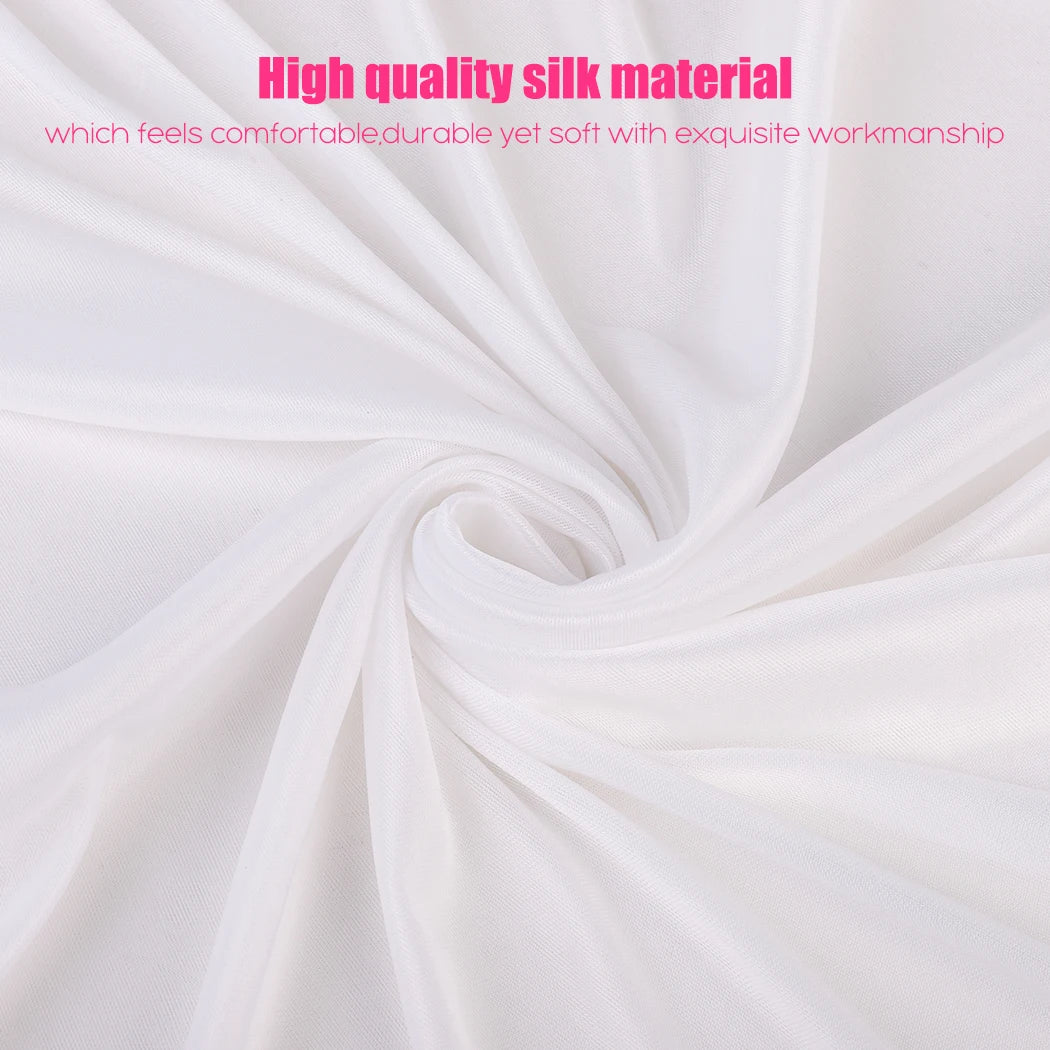 Witte Backdrop Gordijn 3x3M – Plooien Decoratie voor Bruiloft, Fotografie en Feest Achtergrond