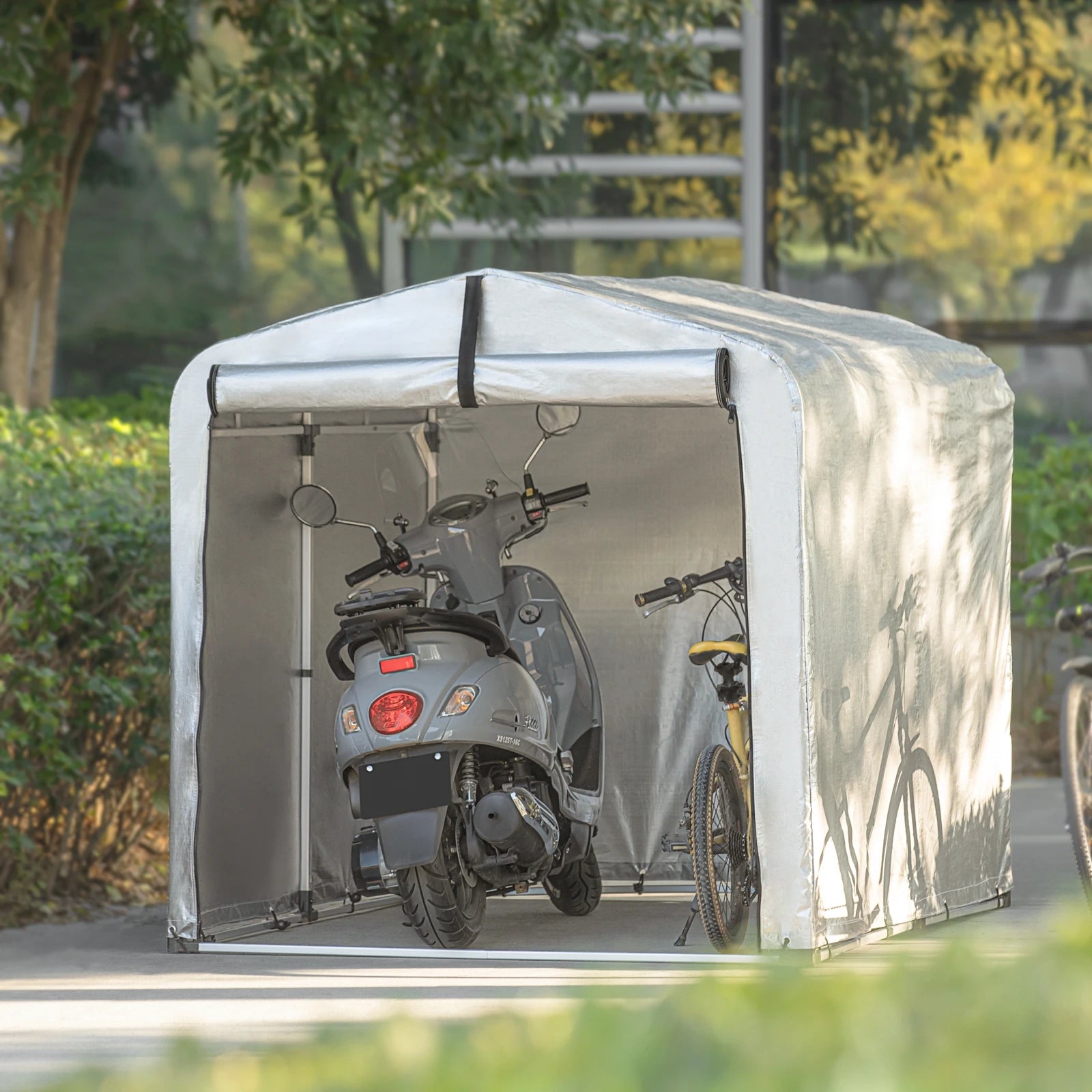 Waterdichte Fietsenstalling Cover – Fietsenberging Buiten Bescherming tegen Weer en Wind