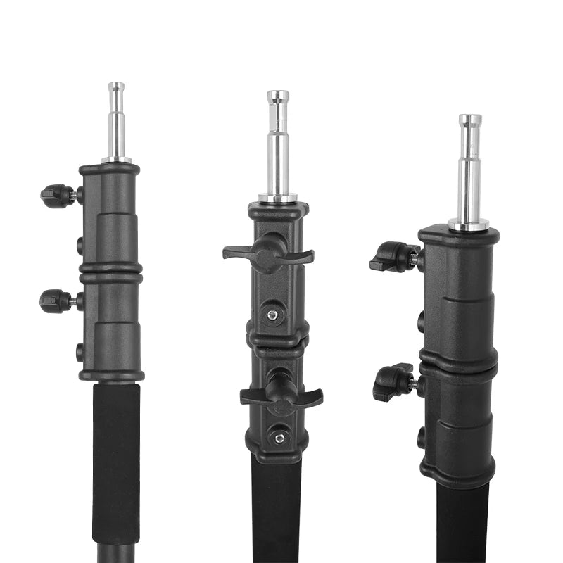 Heavy Duty C-Stand Lichtstatief 2,6M / 3,3M – RVS Fotografie Statief voor Studio, Camera, Softbox en LED Lamp