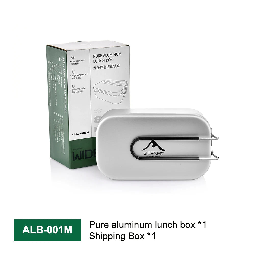 Aluminium Lunchbox & Outdoor Kookset met Drukontlasting – Camping Kookgerei