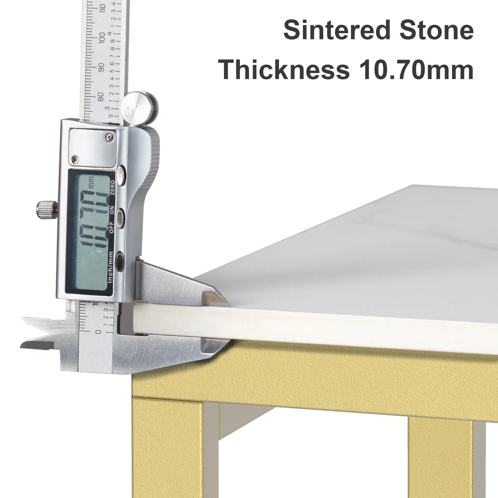 Moderne Marmeren Sidetable met Goud Frame – Smalle Console Tafel voor Hal, Entree en Woonkamer