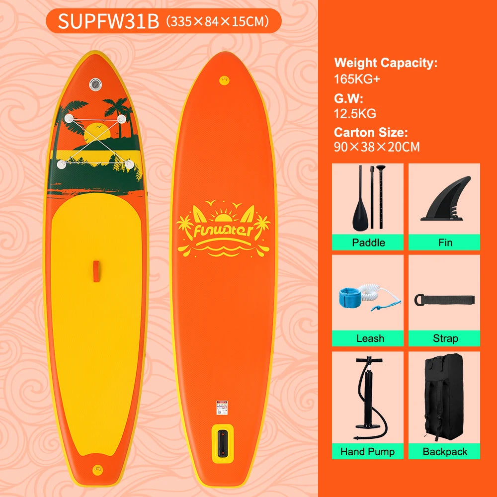 Opblaasbaar SUP Board 11'6" – Koi Paddle Board met Accessoires – Stand Up Paddle Surfboard voor Volwassenen