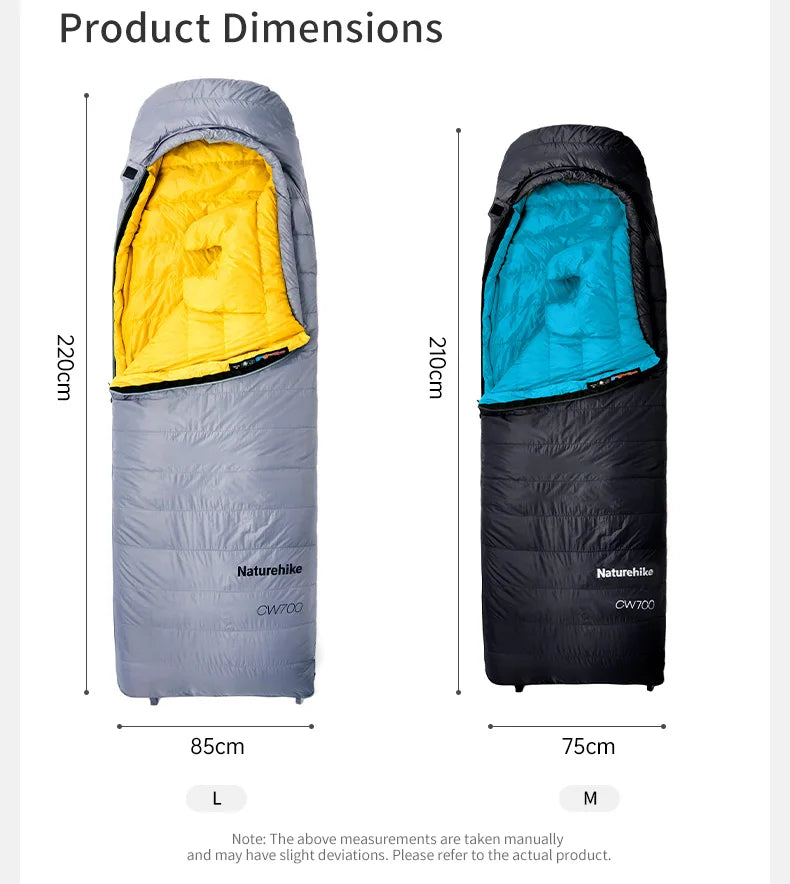 Lichtgewicht Dons Slaapzak Winter – Outdoor Slaapzak 0-5°C voor Kamperen & Trekking