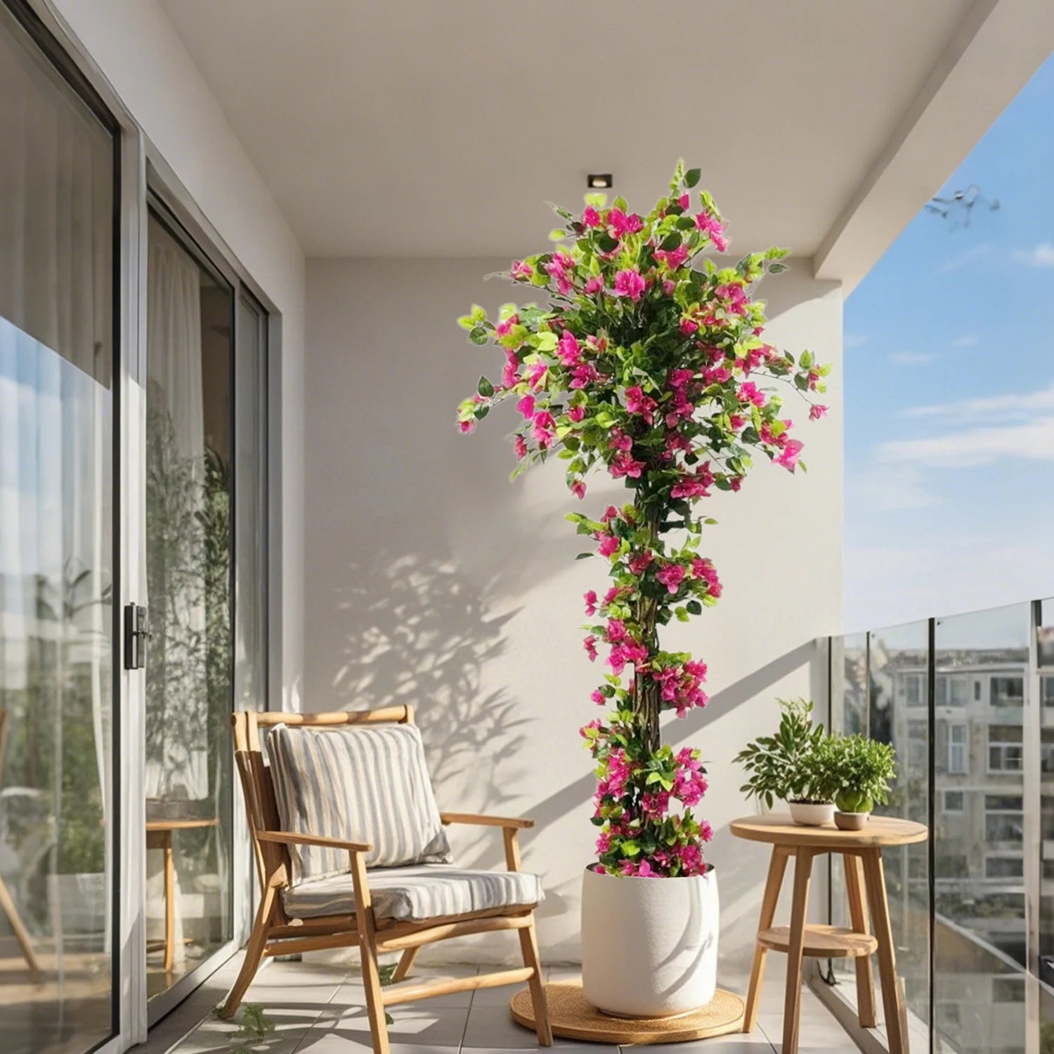 Kunstmatige Bougainvillea Boom 185 cm Roze – Realistische Nepplant voor Binnen & Buiten