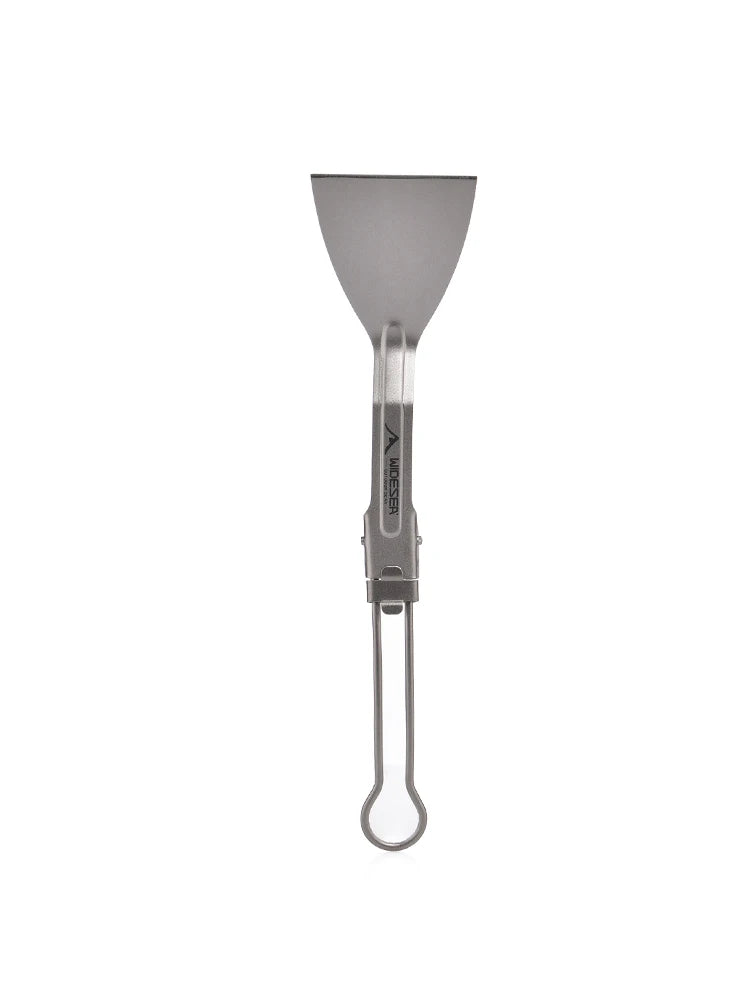 Titanium Opvouwbare Camping Keukenspatel – Lichtgewicht Outdoor Spatel Voor Picknick & Kamperen