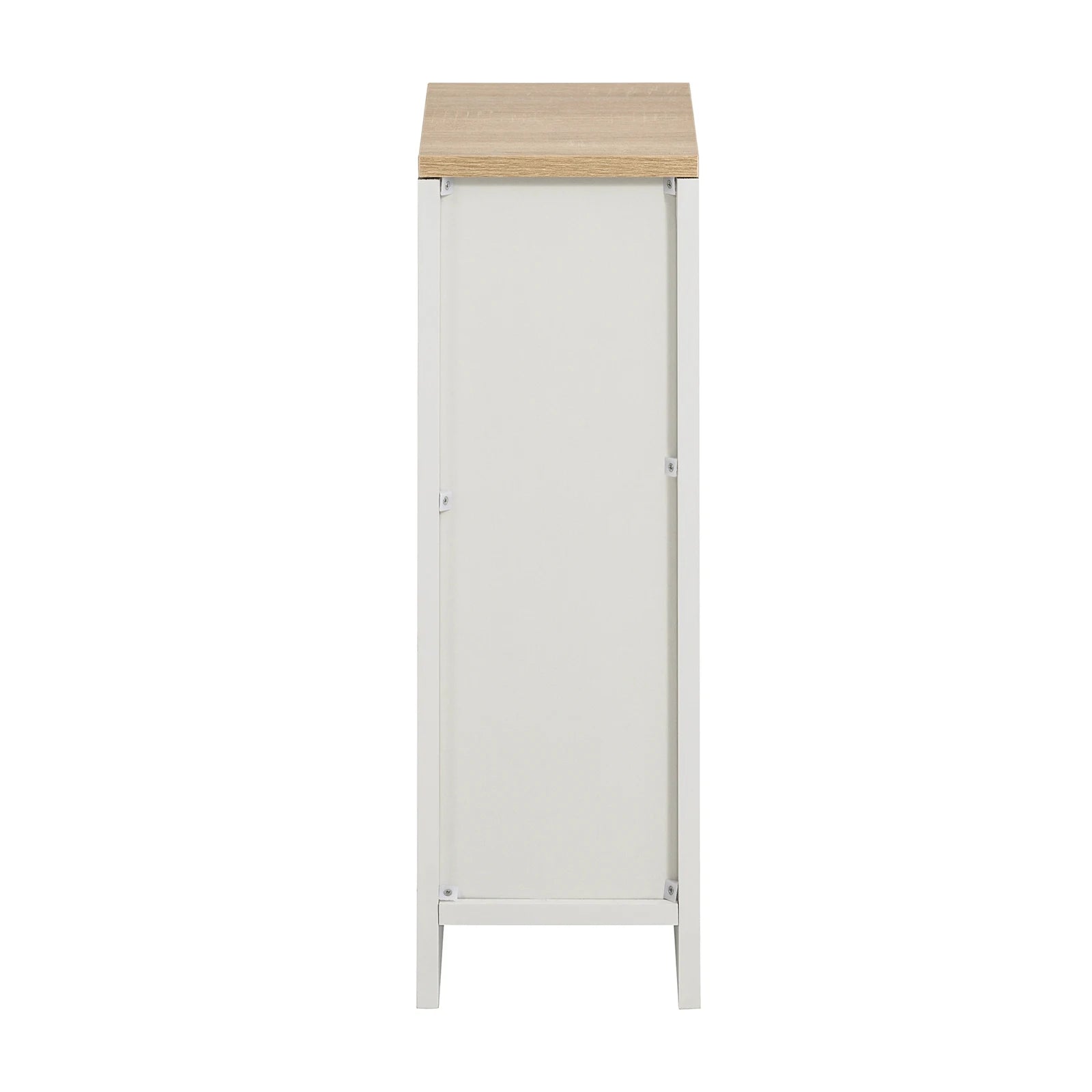 Smal Nachtkastje met Lade – 20 cm Breed Moderne Bijzettafel voor Slaapkamer en Woonkamer