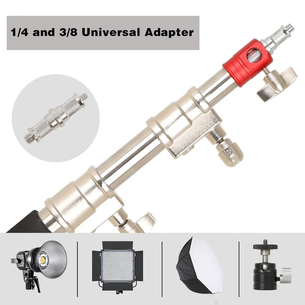 Professioneel 320 cm C-Stand Statief met 3 Wielen – Verstelbaar Fotografie Statief voor Camera’s en Videoproducties