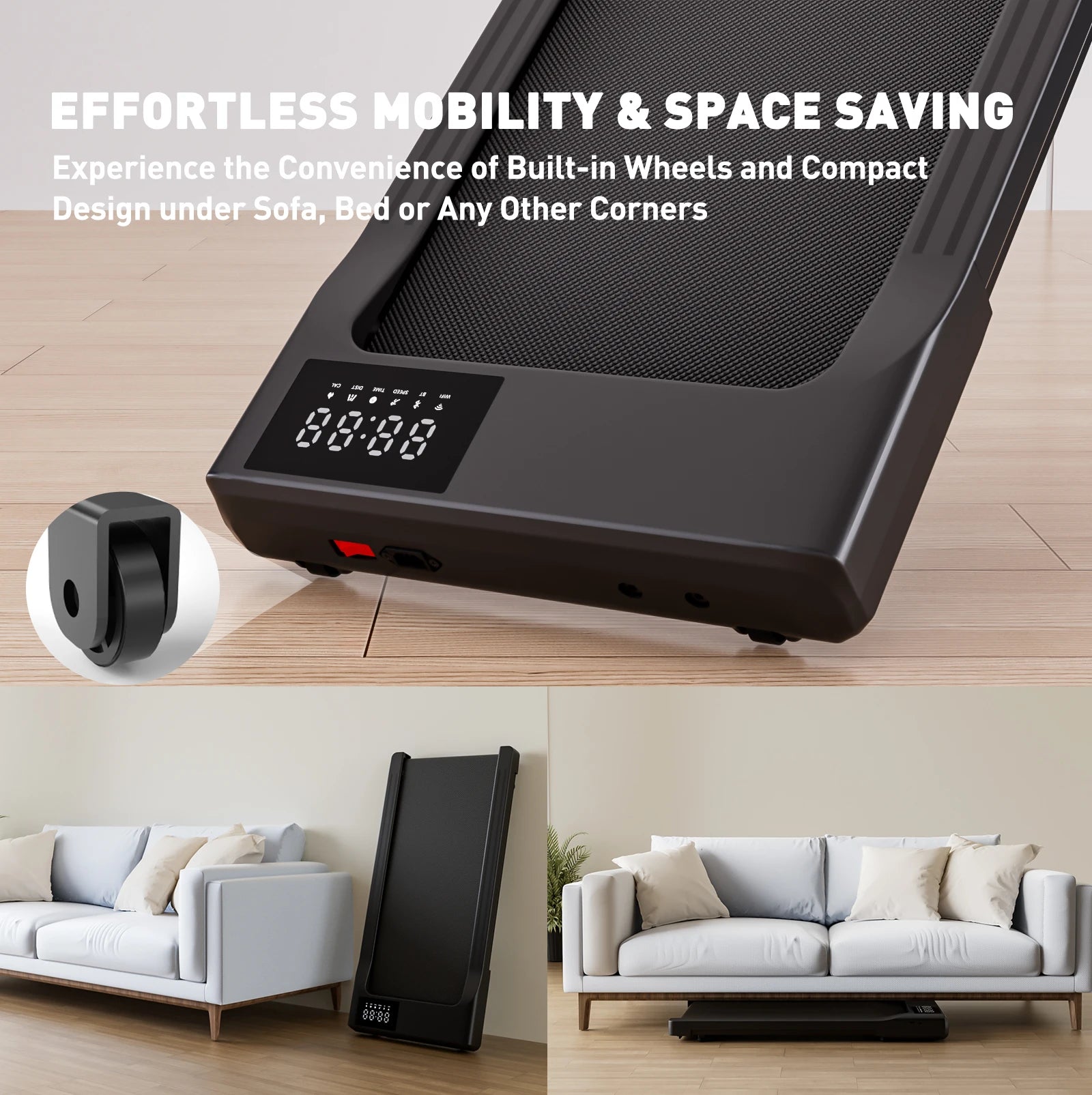 Walking Pad Loopband 2.5HP – Compacte Elektrische Treadmill voor Thuis en Kantoor