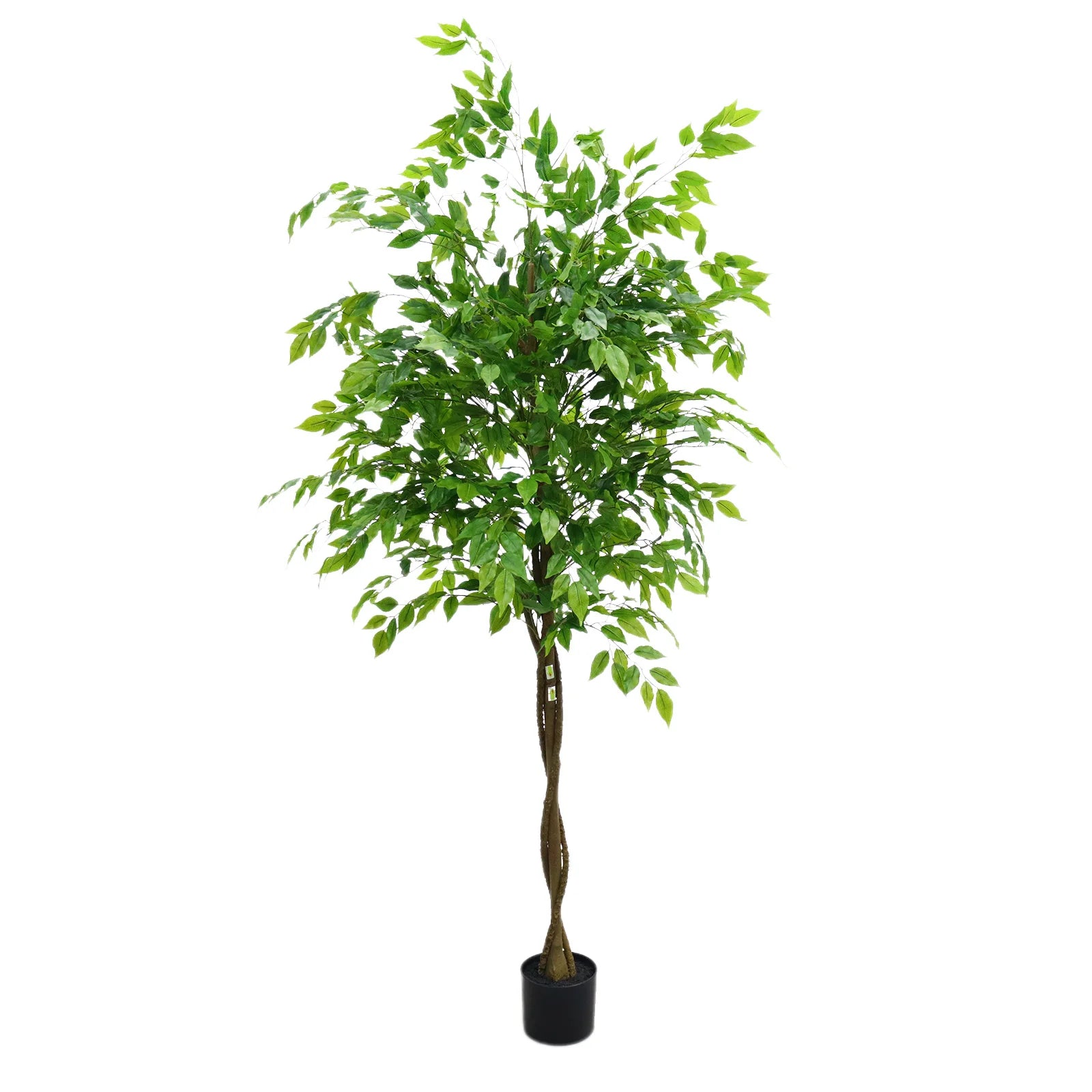 Kunstmatige Ficusboom 160–180 cm – Grote Nep Boom voor Binnen & Overdekt Buiten – Realistische Kunstplant Woonkamer & Kantoor
