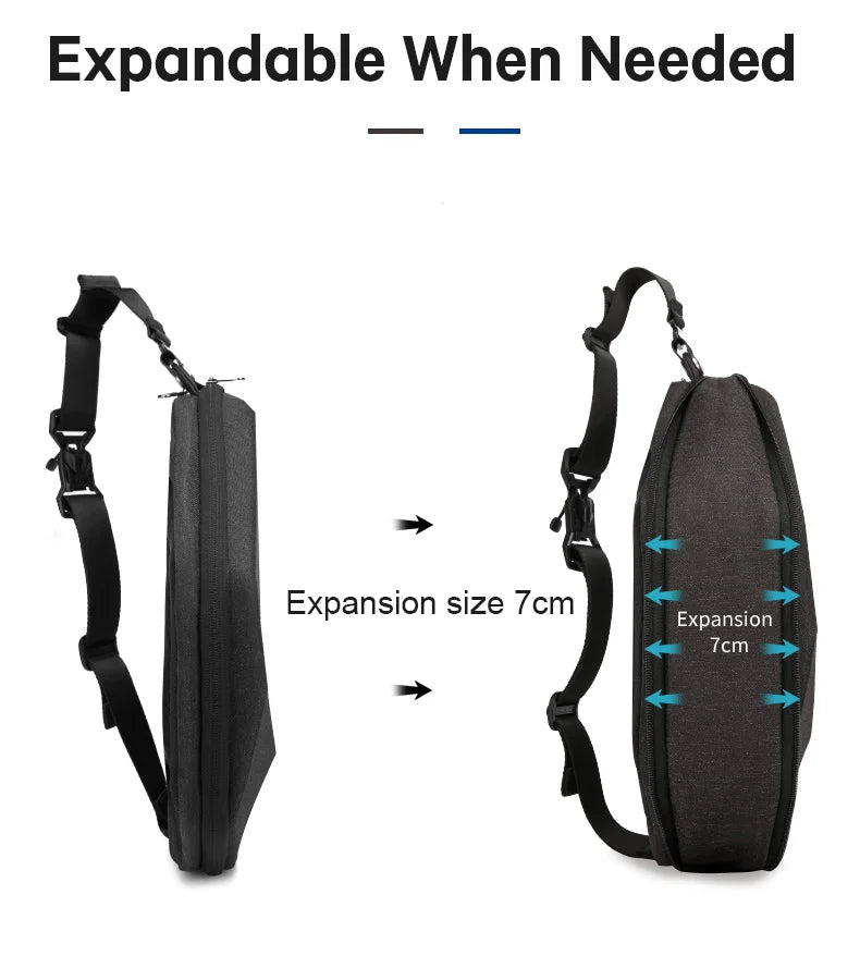 Waterdichte Multifunctionele Oxford Schoudertas – Messenger/Crossbody Sling Bag Voor 7.9" Tablet