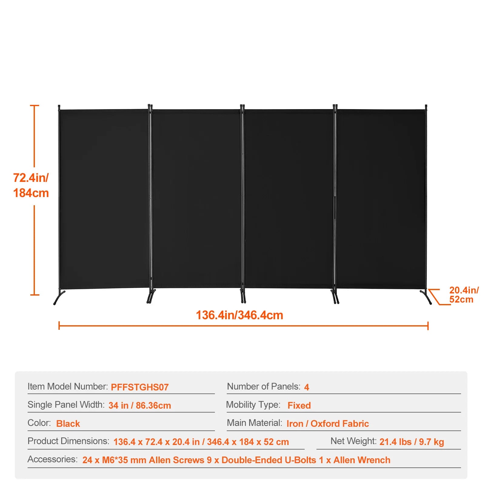 Vouwbare Kamerscheiding 3/4/6 Panelen – Privacy Scherm voor Woonkamer en Kantoor