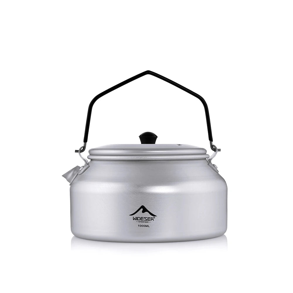 Draagbare Aluminium Camping Waterkoker 1L – Lichtgewicht Outdoor Ketel Voor Koken & Warme Dranken