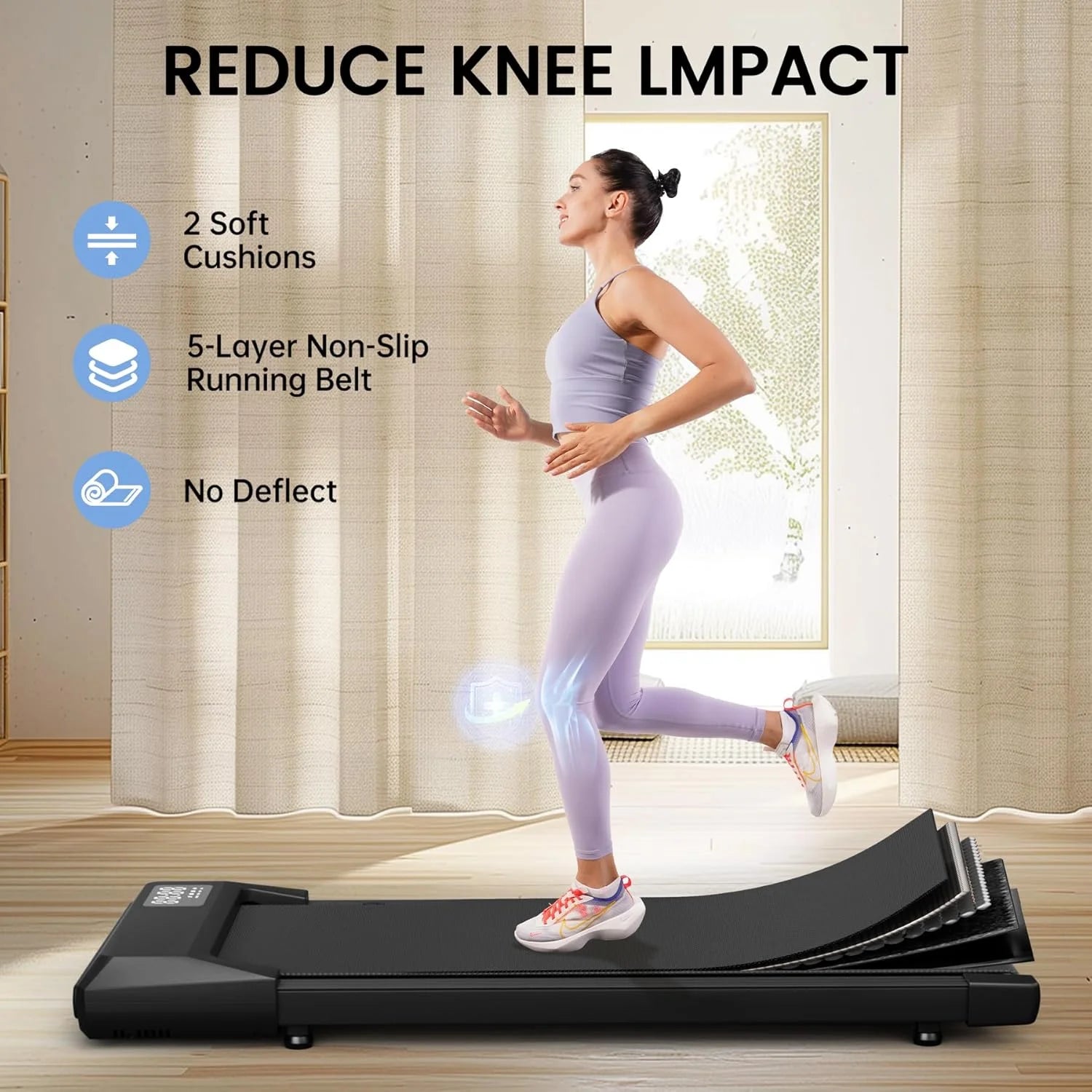 Elektrische Loopband – 40x90 cm Loopvlak voor wandelen en hardlopen - Fitnessapparaat voor Thuis of Kantoor