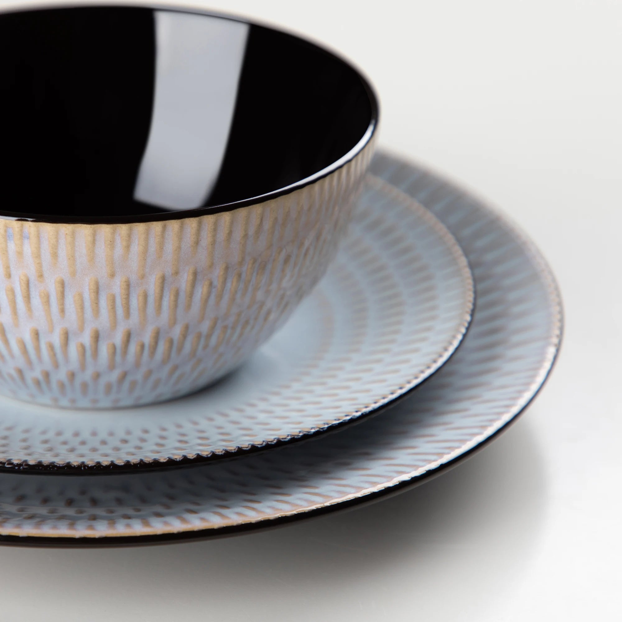 Serviesset Grijs – 16, 32 of 48-delig Steengoed Servies voor 4, 8 of 12 Personen – Modern & Luxe Tafelservies