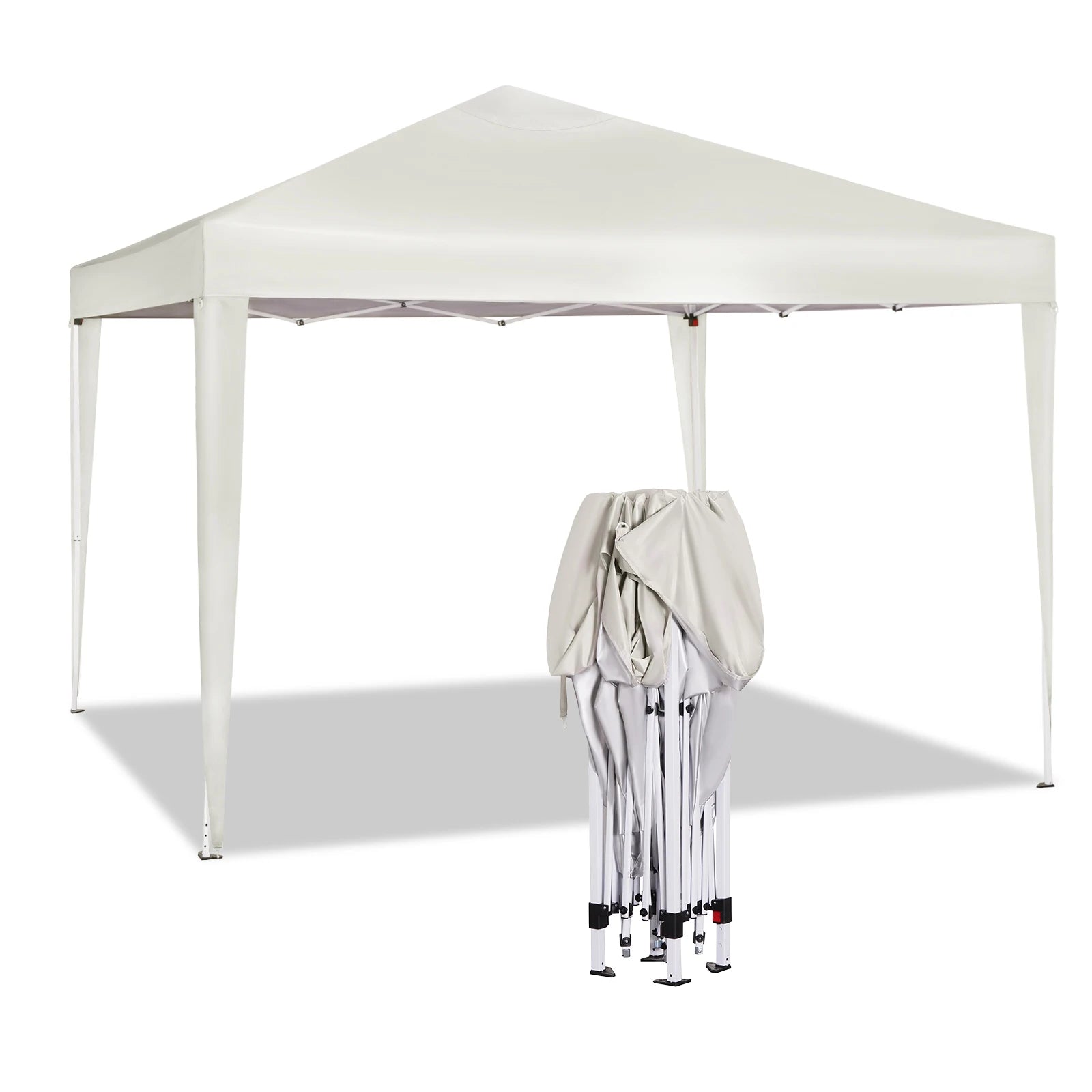 Easy Up Pop-up Partytent 3x3 m Waterdicht – Tuinpaviljoen met UV-Bescherming & Draagtas voor Tuin, Camping en Evenementen