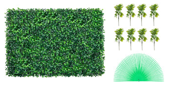 Kunstplant Buxus Muurpaneel Privacy Scherm – Realistische Groene Wanddecoratie voor Binnen & Buiten
