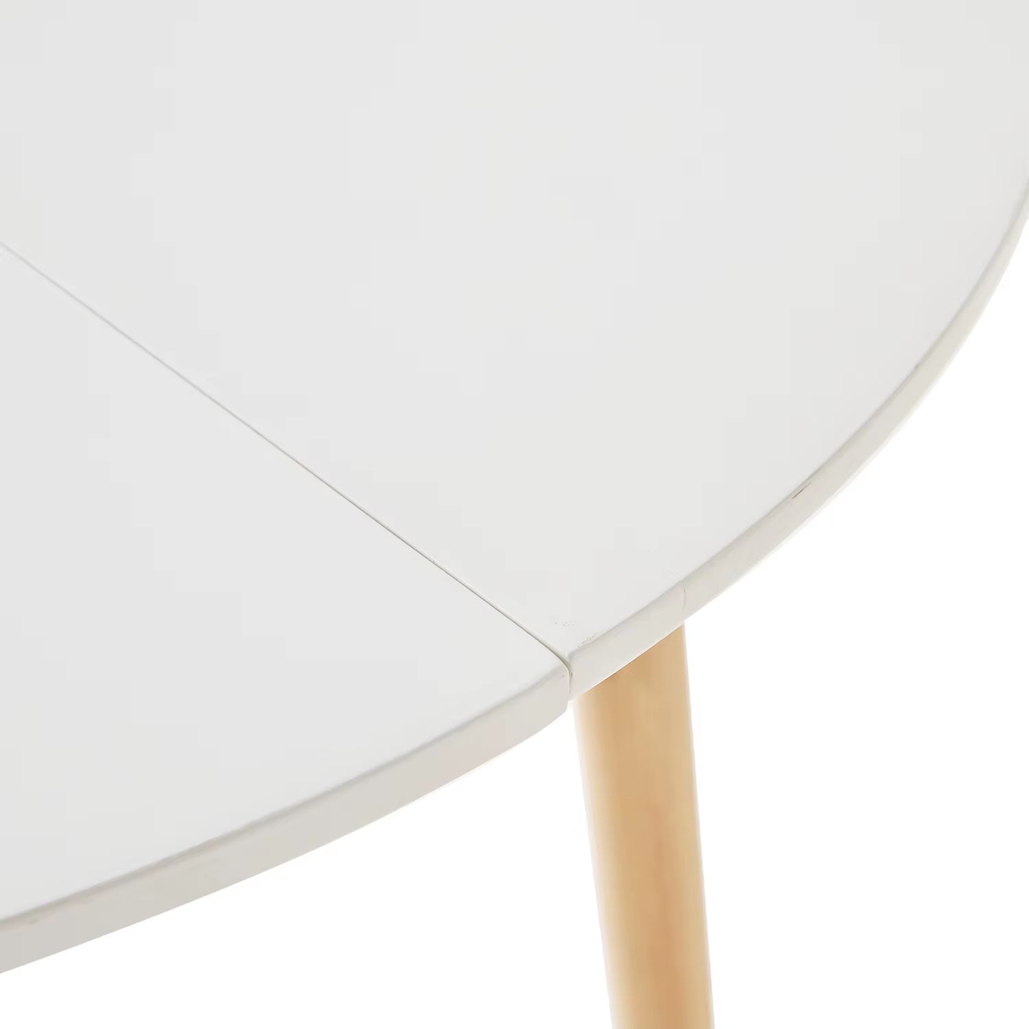 EGOONM Nordic round Dining Table and Set of 4 Dining Chairs with PU Cushion for Dining Room Kitchen Restaurant Balcony Home