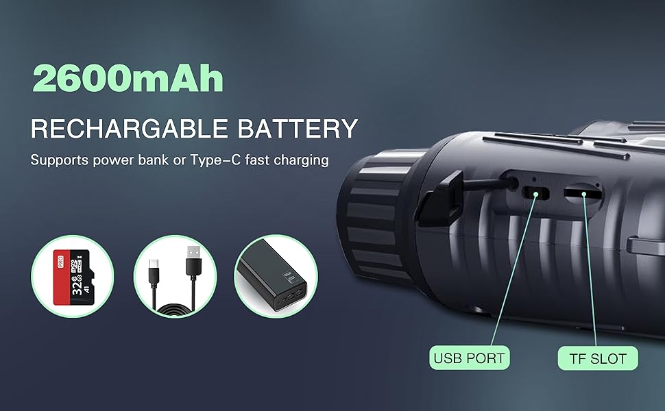 Nachtzicht Verrekijker 8x HD 1080P met IR – Digitale Zoom voor Jacht, Camping & Outdoor