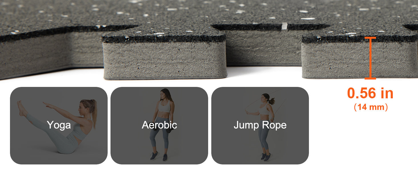 Fitness vloermatten Set 25 Stuks – Dikke Gym Tegels 1,27 cm met Antislip & Waterdichte Bescherming